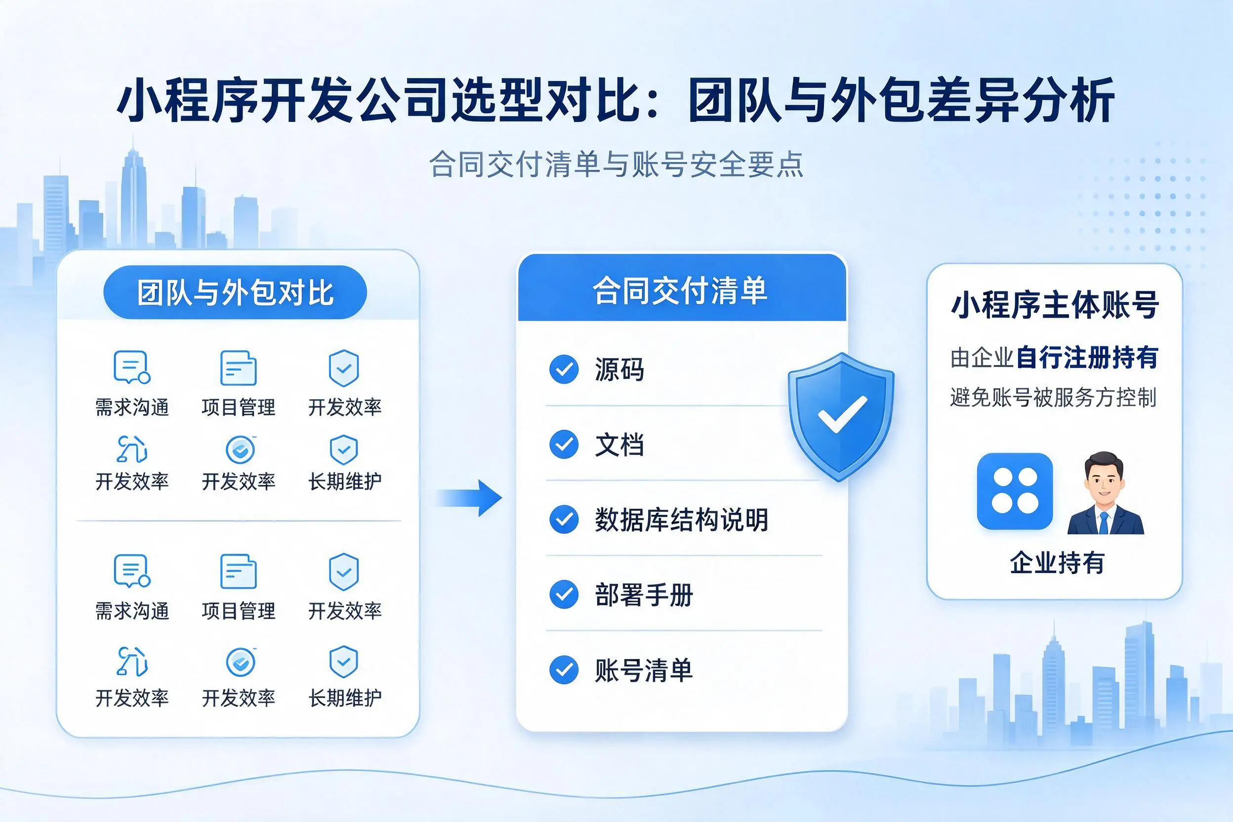 佳木斯小程序开发公司选型对比:团队与外包差异分析
