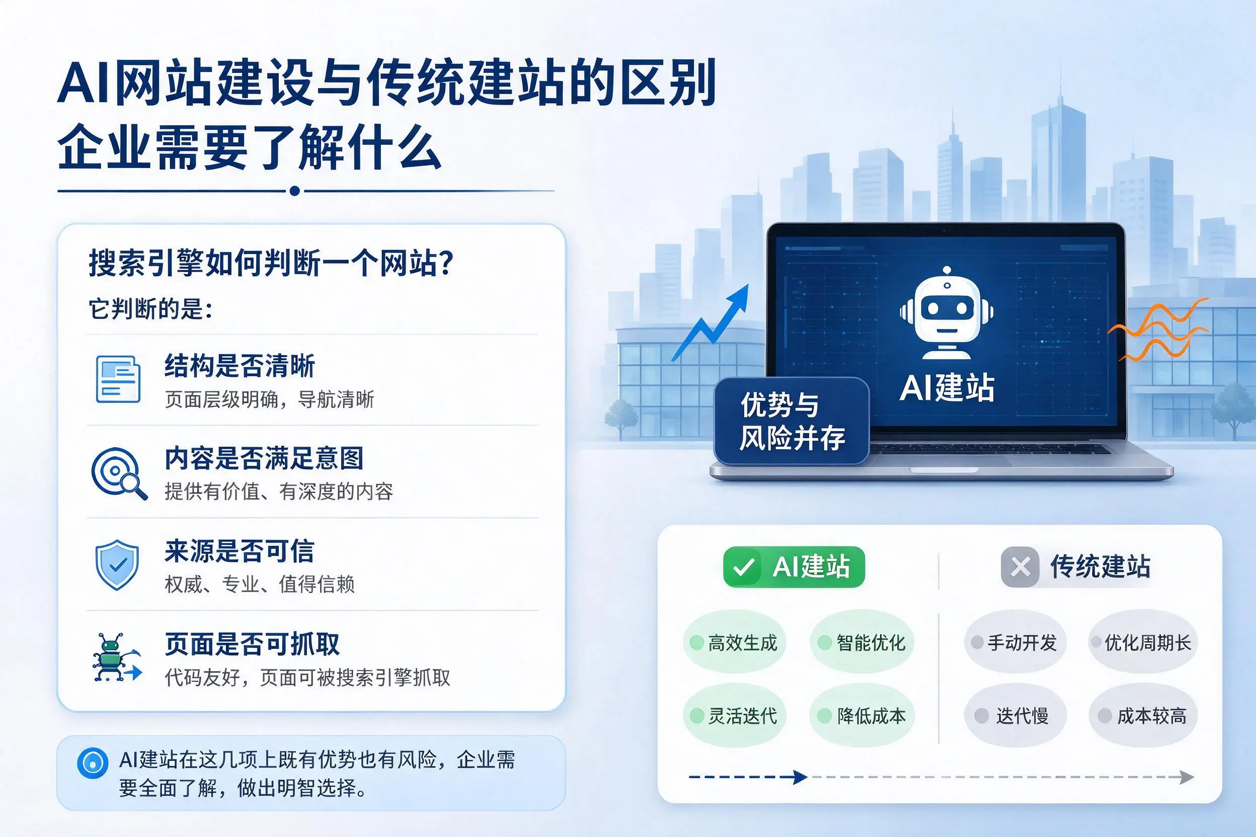 AI网站建设与传统建站的区别,佳木斯企业需要了解什么