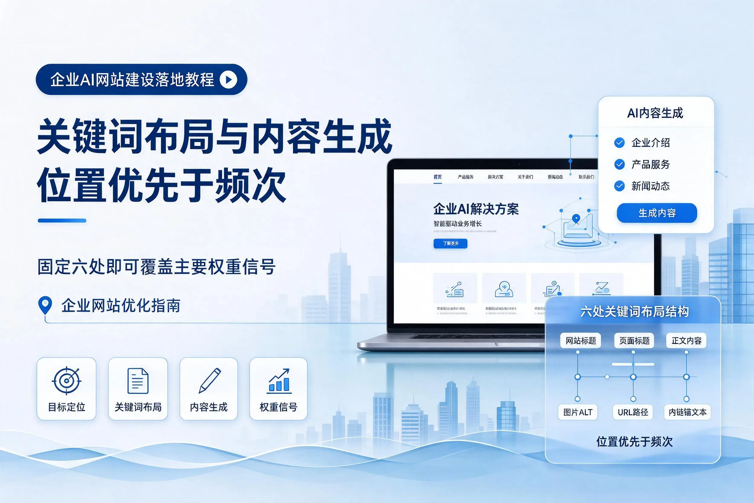 佳木斯企业AI网站建设落地教程:关键词布局与内容生成
