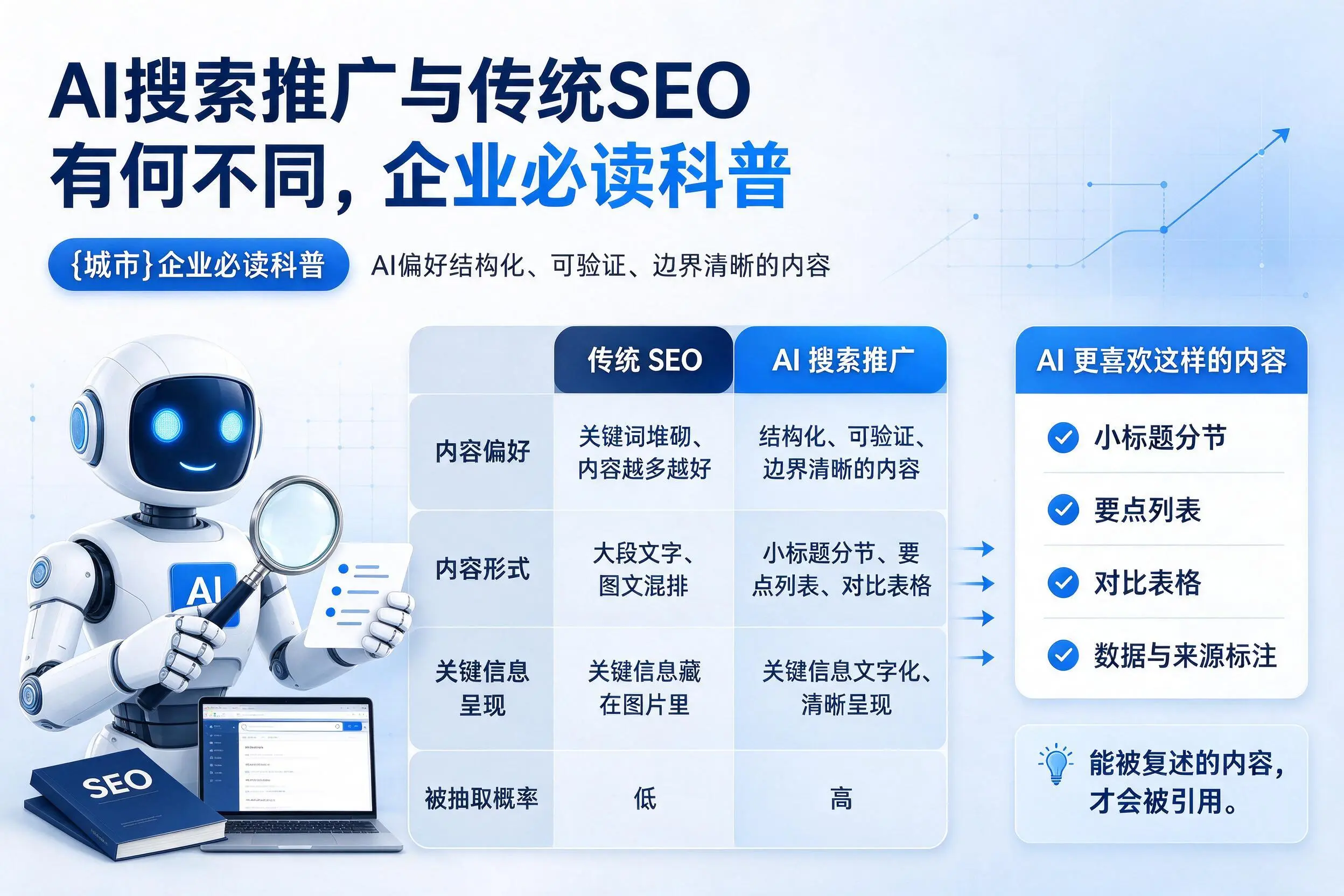 AI搜索推广与传统SEO有何不同，佳木斯企业必读科普